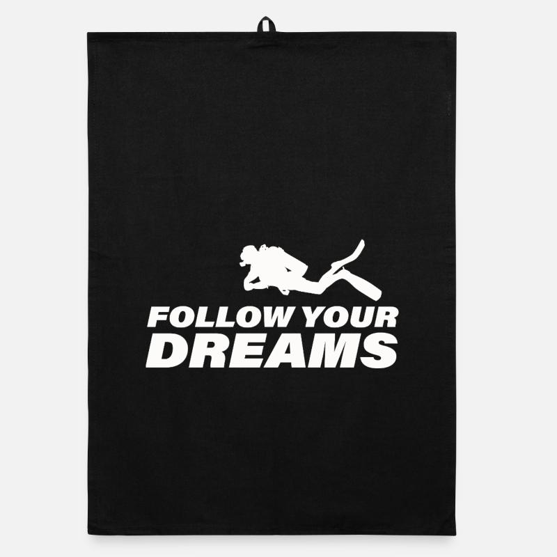Follow Your Dreams Organic dish towel