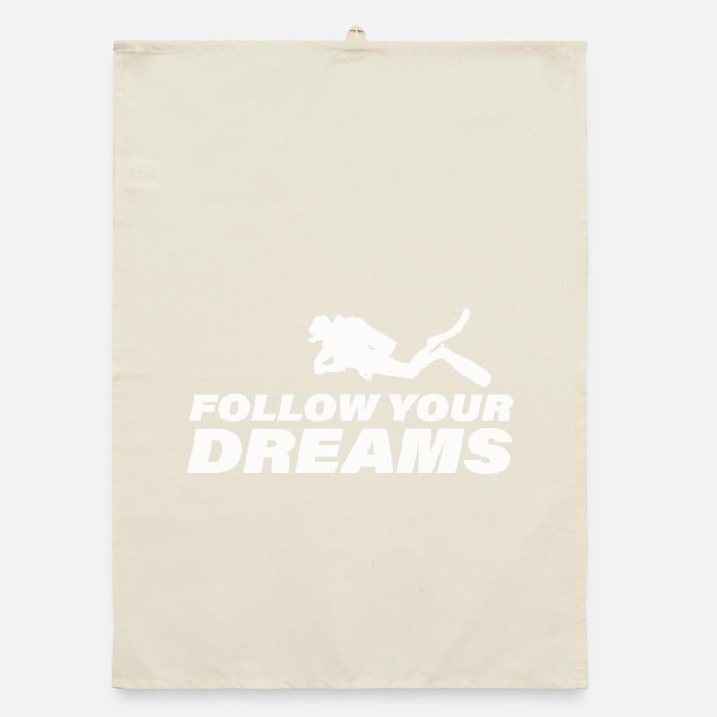 Follow Your Dreams Organic dish towel