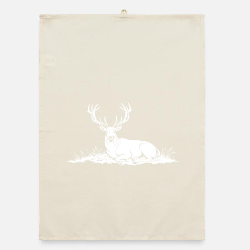 Deer Organic dish towel