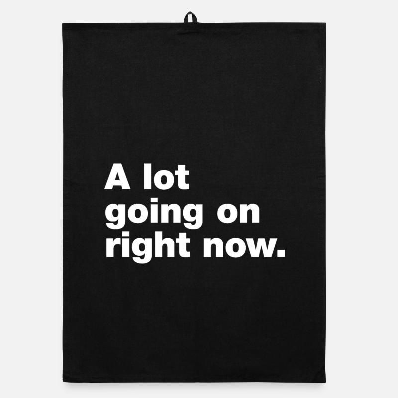 A lot going on right now Organic dish towel