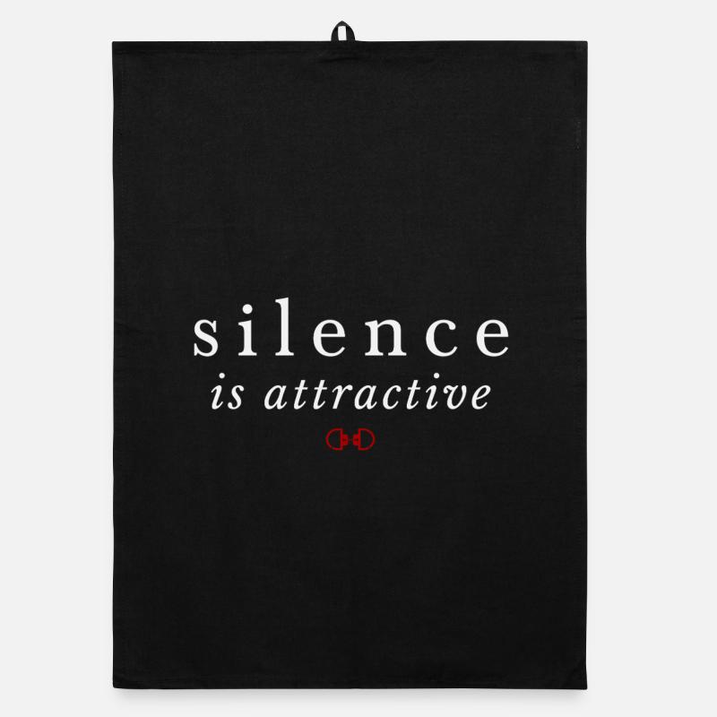 Silence Is Attractive – Quiet Confidence Organic dish towel