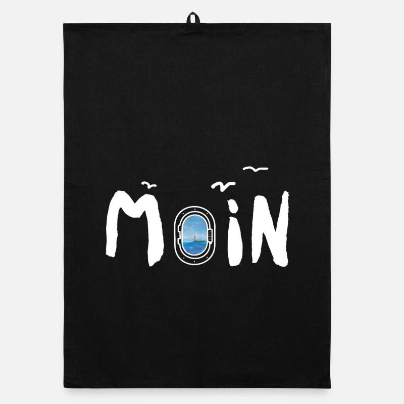 Moin Meer Leuchtturm Möwe Organic Geschirrtuch