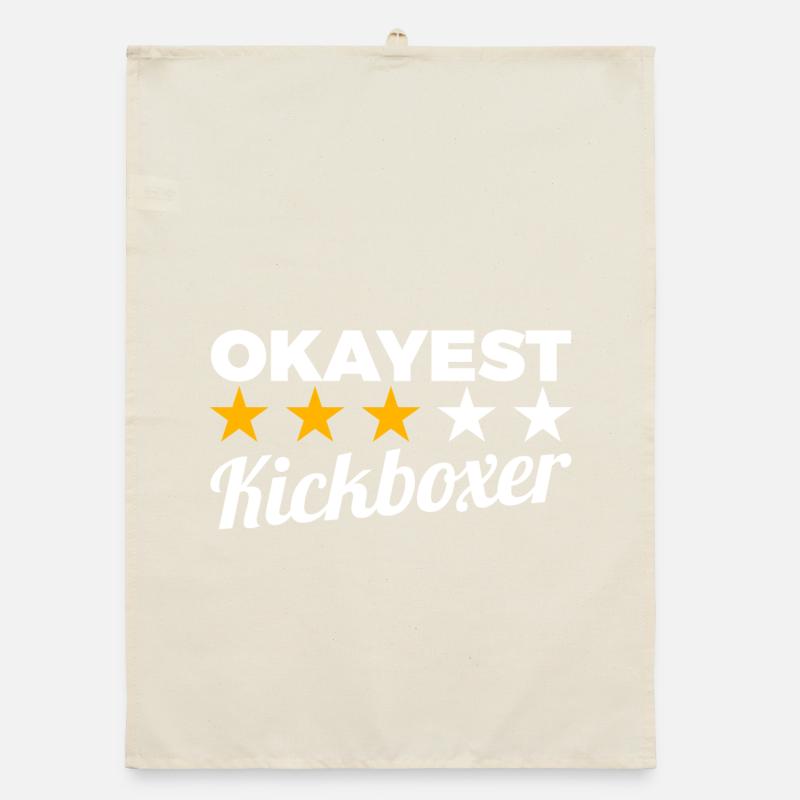 Durchschnittlicher Kickboxer Organic Geschirrtuch