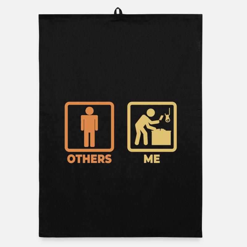 Fleischer Strichmännchen Organic Geschirrtuch