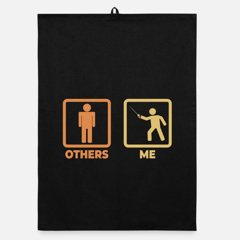 Fechter Strichmännchen Organic Geschirrtuch