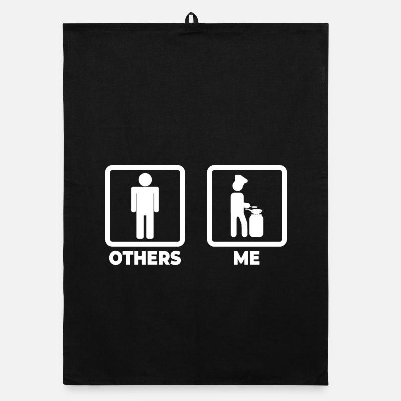 Chef Stick Figure Organic dish towel
