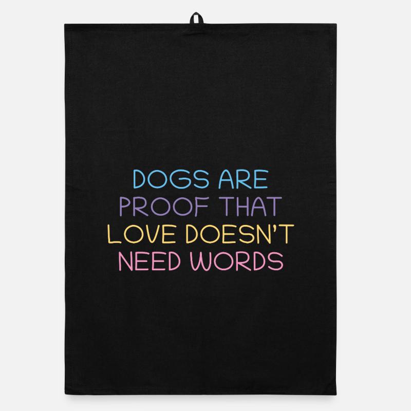 Dogs prove love without words Organic dish towel