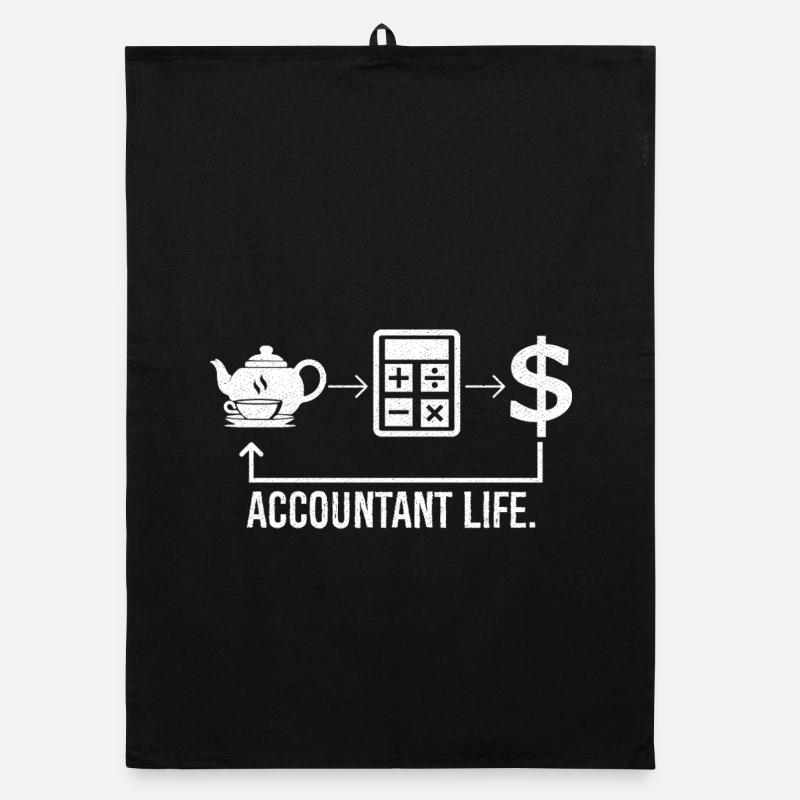 Accountant Life Organic dish towel