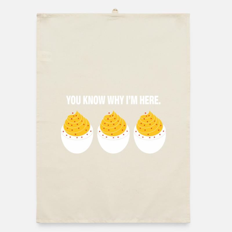 Gefüllte Eier Organic Geschirrtuch