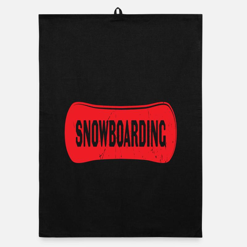 Snowboarding Organic dish towel