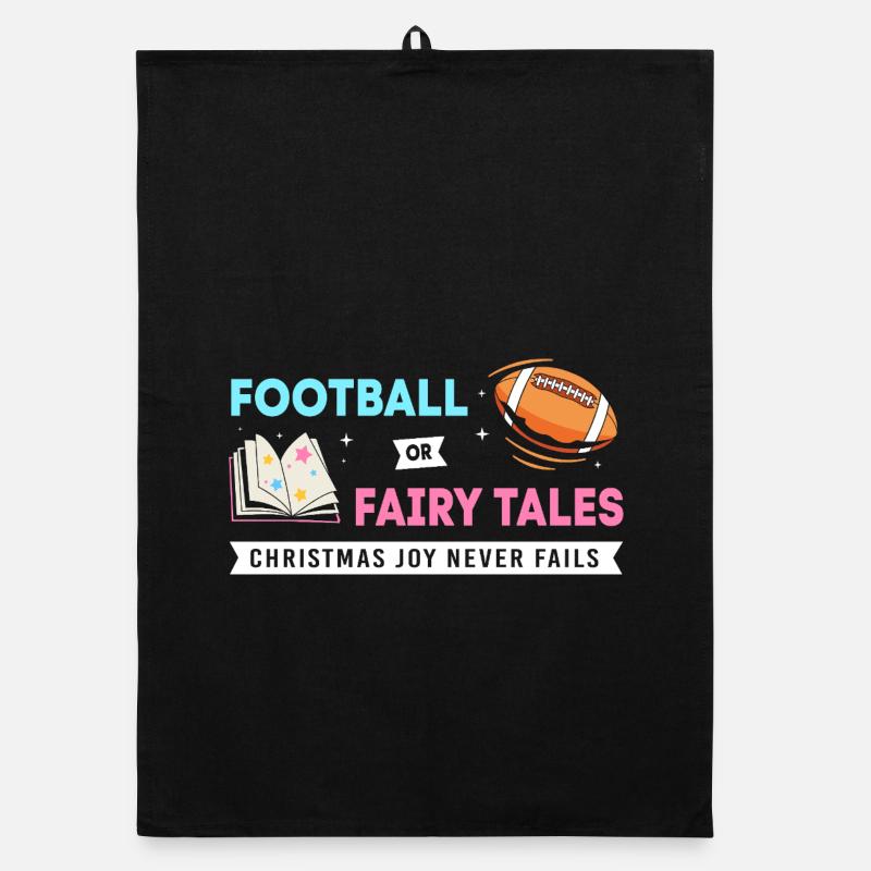Expectant Mom Christmas Gender Reveal Organic dish towel