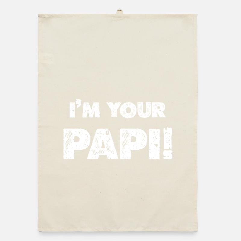 Ich bin dein Papi Organic Geschirrtuch