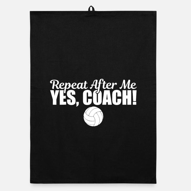 Repeat After Me Yes Coach Organic dish towel
