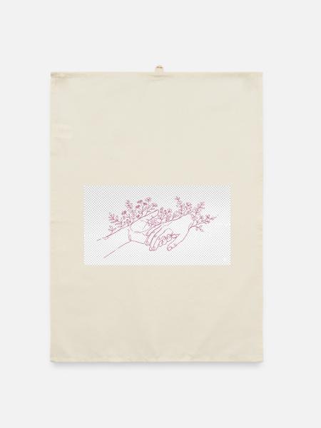 Hand of the Protector - Organic dish towel - nature - Front