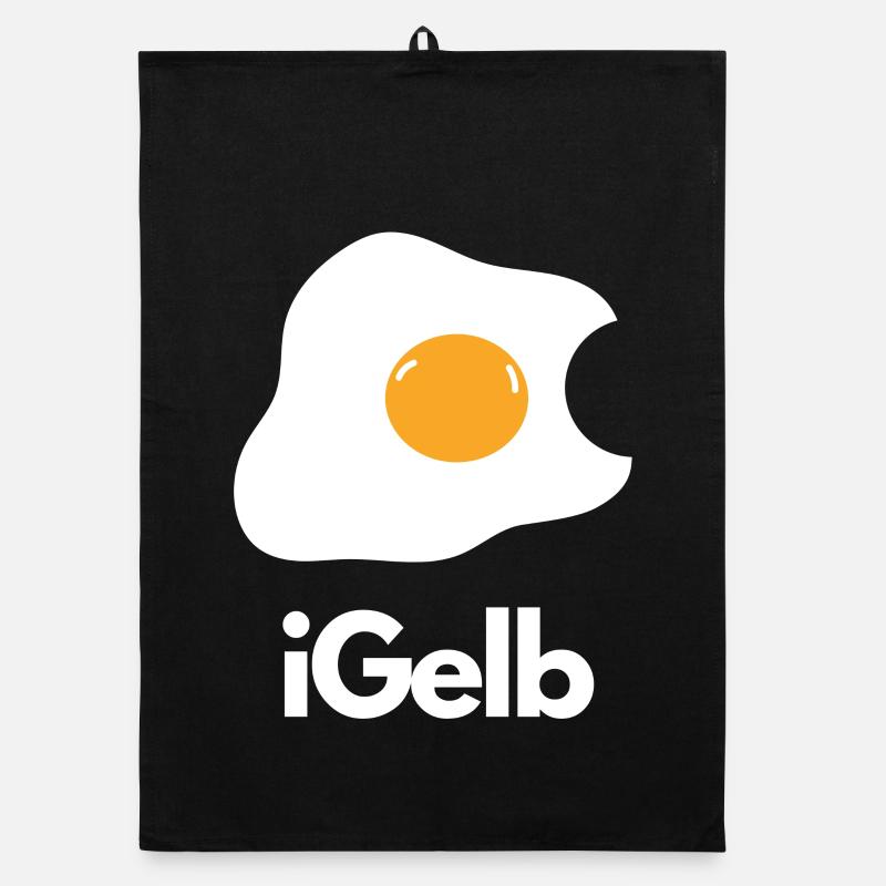 Motif de rêve de petit-déjeuner iYellow Egg Torchon bio