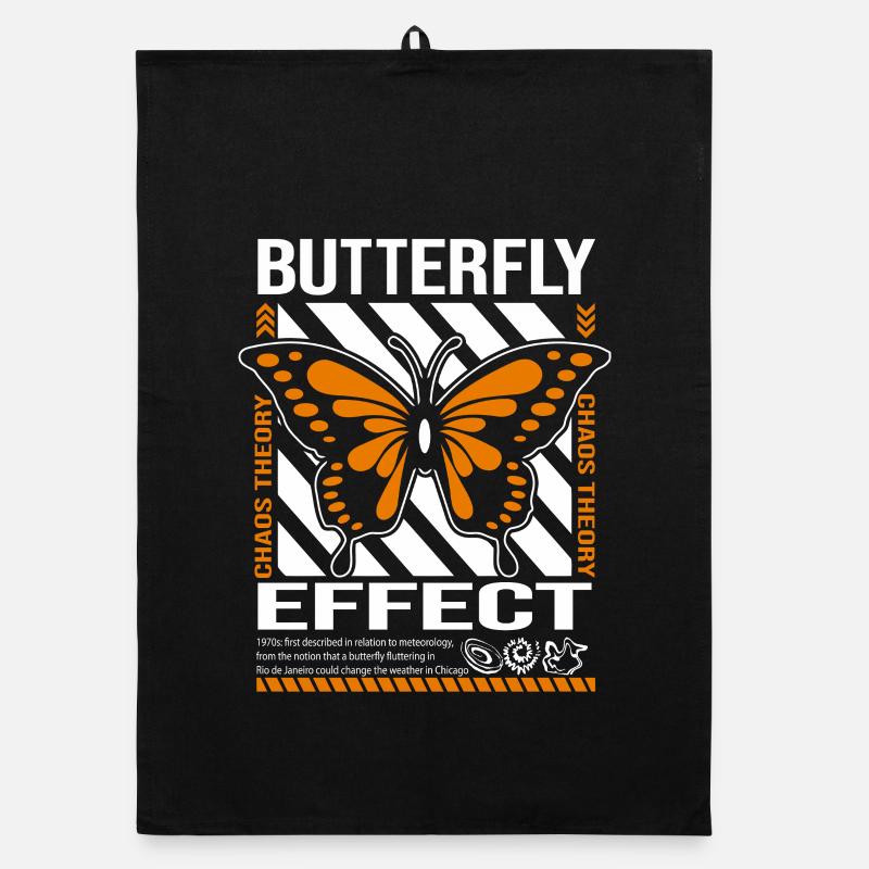Butterfly Effect Chaos Theory Graphic Tee Organic dish towel