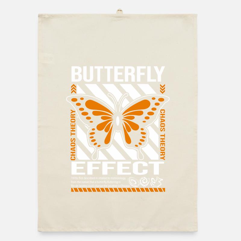 Butterfly Effect Chaos Theory Graphic Tee Organic dish towel