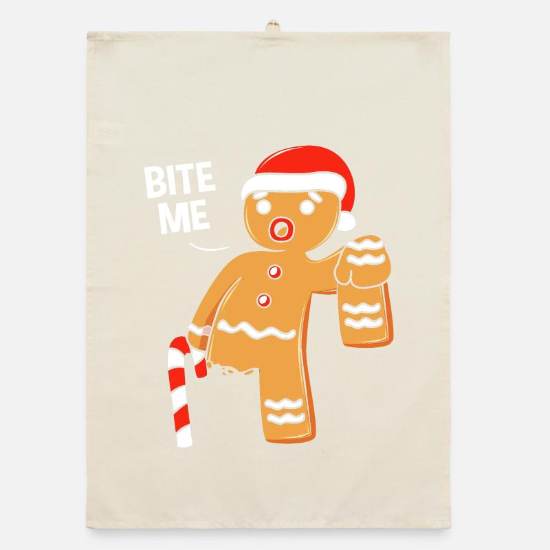 Gingerbread Man Christmas Gingerbread Lebkuchen Organic dish towel