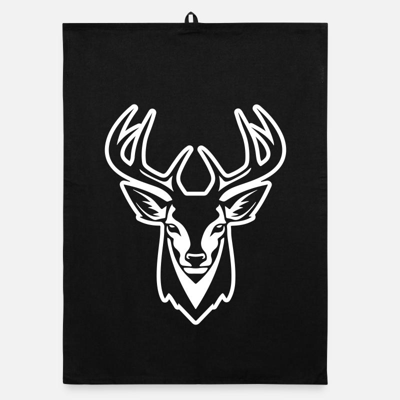 Tête de cerf Torchon bio
