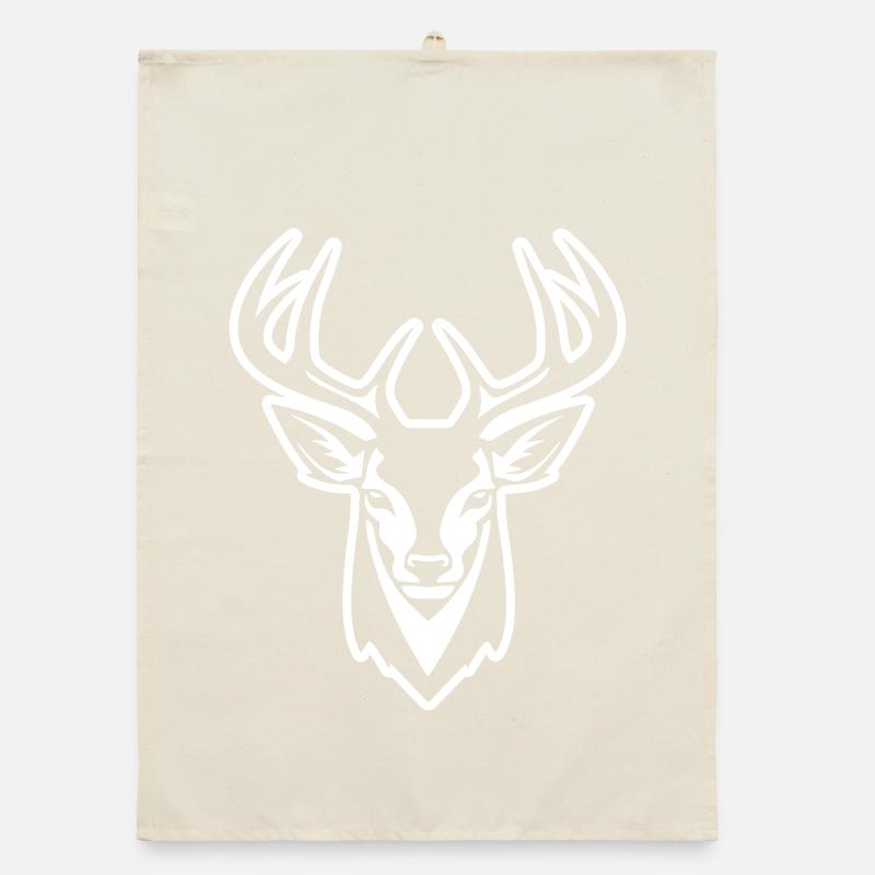 Deer Head Organic dish towel