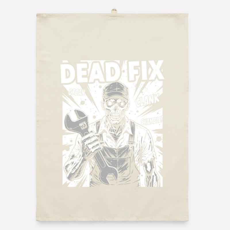 Dead Fix Skeleton Workshop Organic dish towel