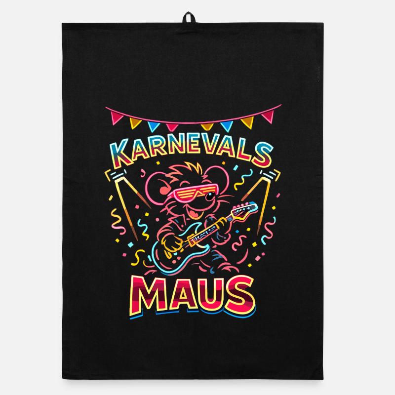 Carnival Mouse Rock Outfit for Cologne Alaaf Organic Geschirrtuch