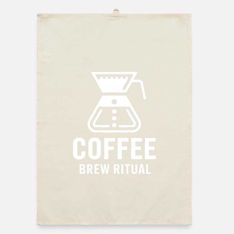 Rituel de l’infusion de café Verser sur le kaffee Torchon bio