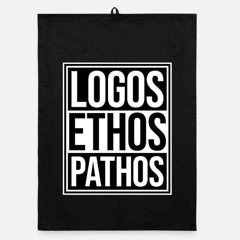 Logos Ethos Pathos Rhetorik Philosophie Student Organic Geschirrtuch