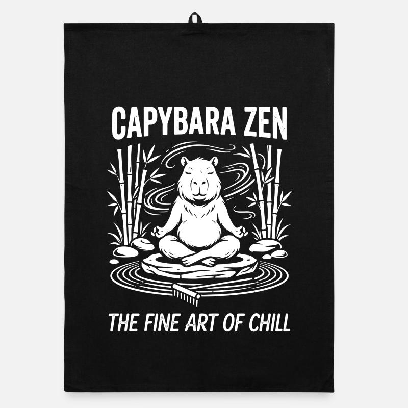 Tranquillité zen de Capybara Torchon bio