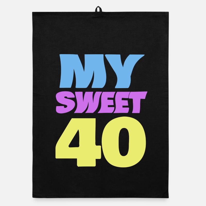 40s Color Explosion Logo Organic dish towel