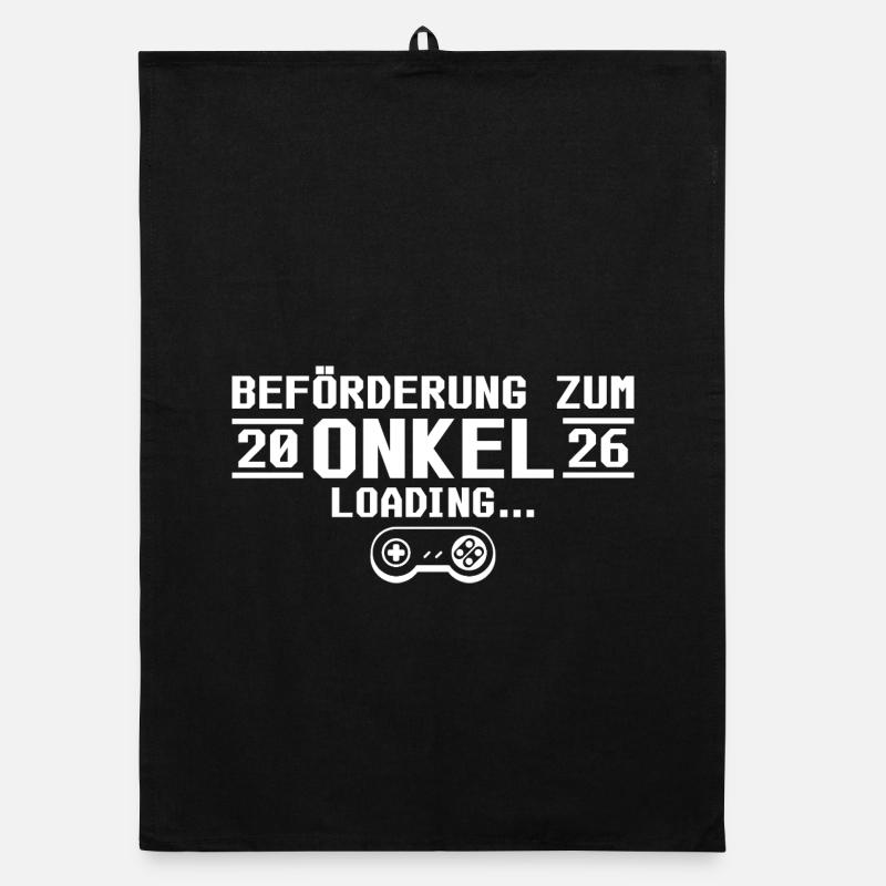 Werdender Onkel 2026 loading - Patenonkel Organic Geschirrtuch