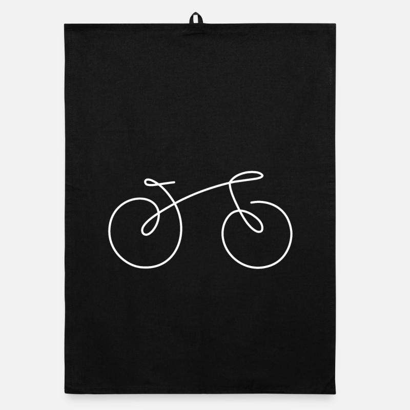 Bicycle - Organic dish towel - black