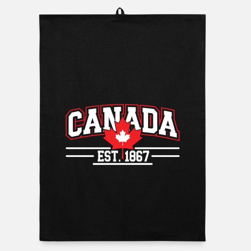 Canada Vintage Logo Graphique 1867 Torchon bio