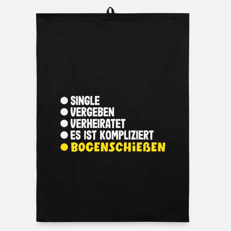 Ich gehe Bogenschießen Organic Geschirrtuch