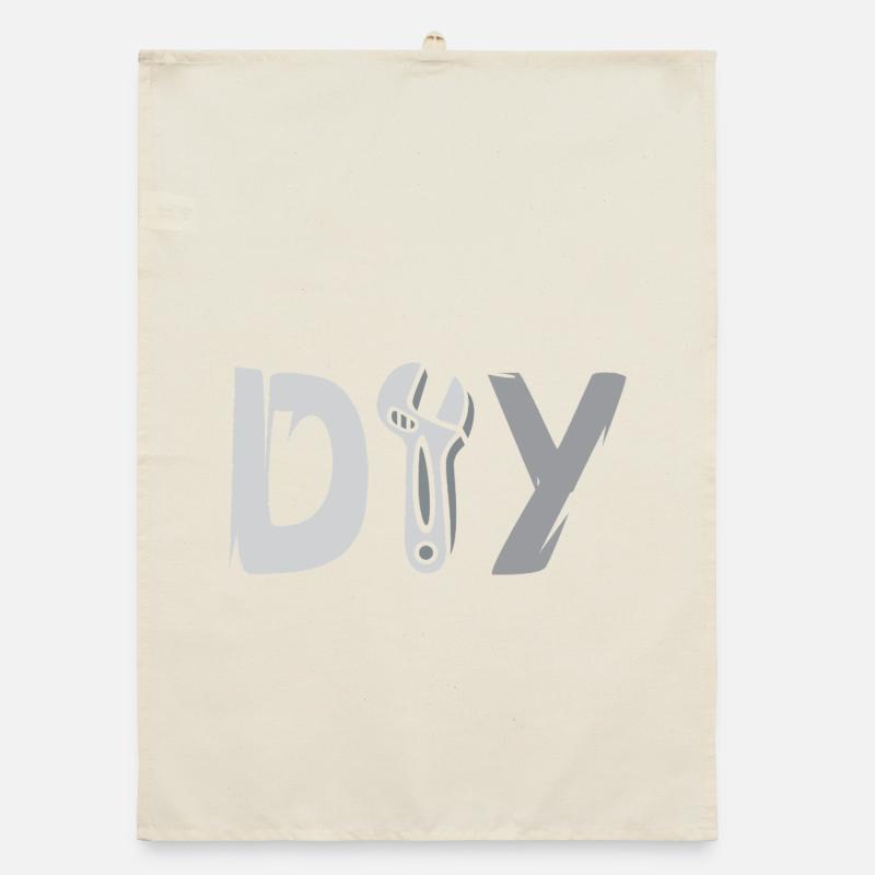 Conception de bricolage - Logo d’outil pour les amateurs de bricolage Torchon bio