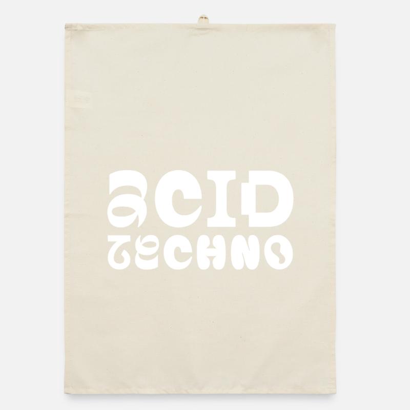 Typographie Acid Techno Pulse Torchon bio