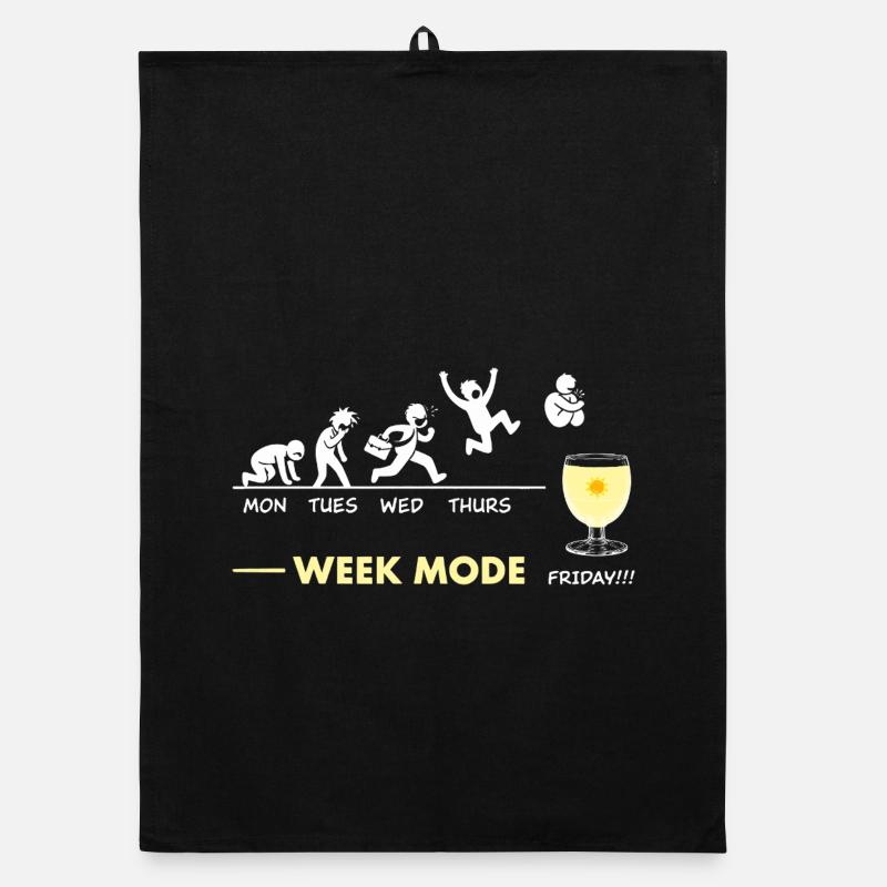 Vive le Weekend-end – Humor anisette pastis Organic Geschirrtuch