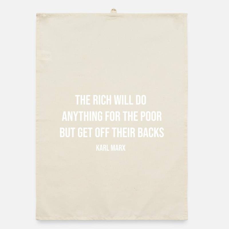 Marx Rich vs Poor Backlash Organic dish towel
