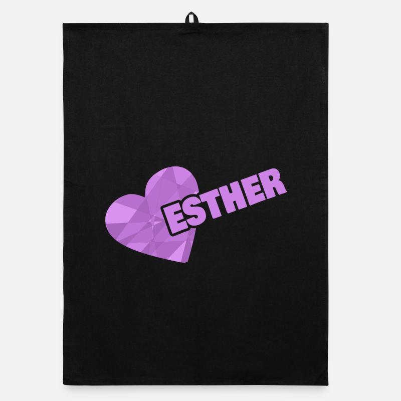 Esther as Kroenchen Organic dish towel