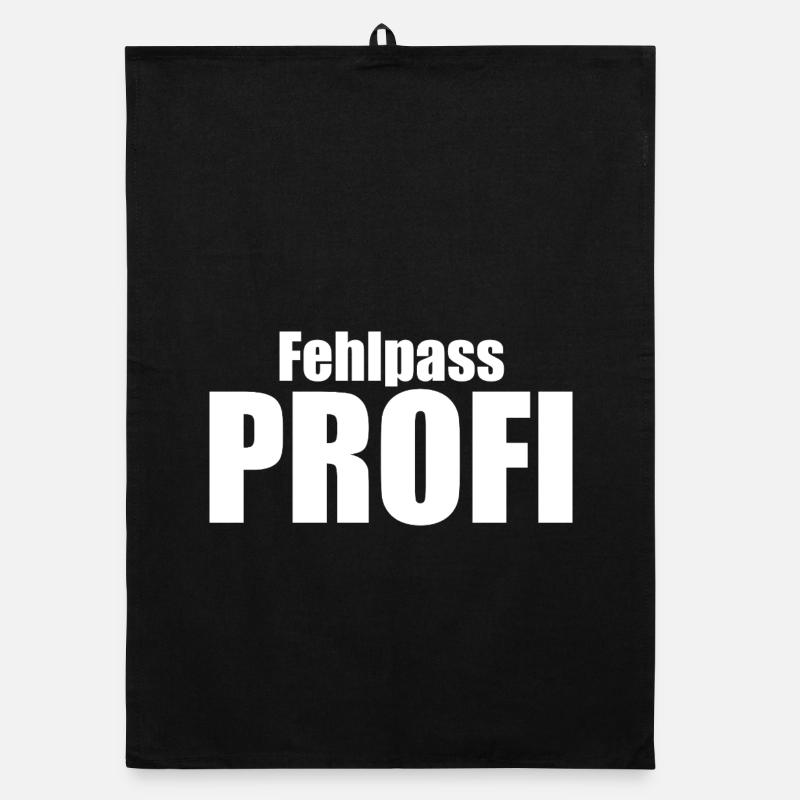Fehlpass PROFI - Organic Geschirrtuch - Schwarz