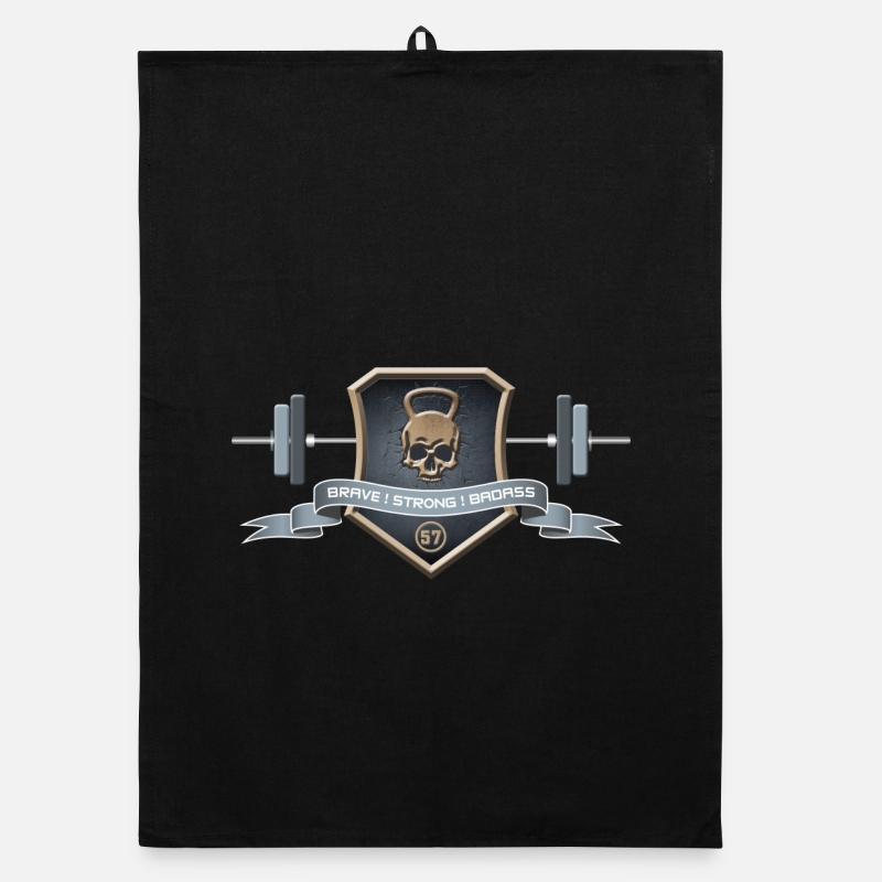 Logo Braves Strong Badass Organic Geschirrtuch
