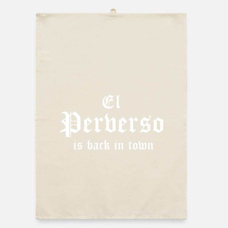 El Perverso is back in town Organic Geschirrtuch