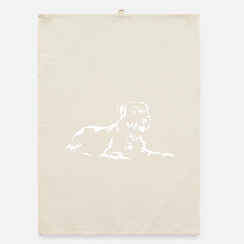 Giant Schnauzer "Black Edition" Organic dish towel