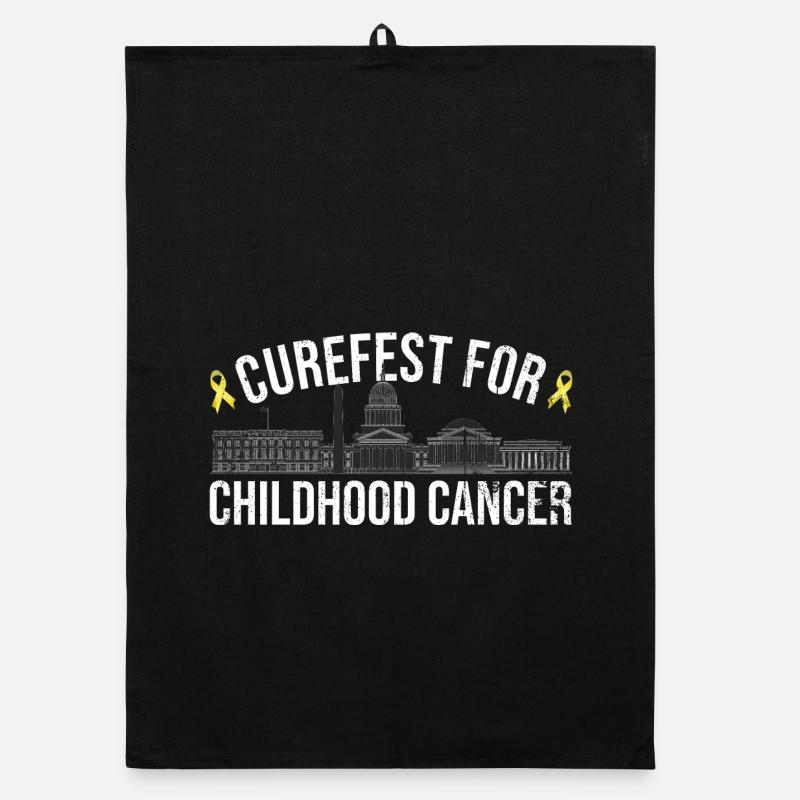 Curefest: Kinderkrebs-Rallye Organic Geschirrtuch