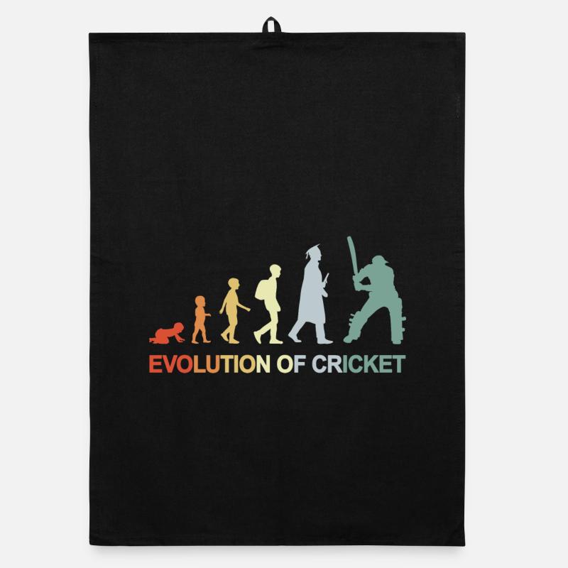 Evolution of Cricket Organic Geschirrtuch