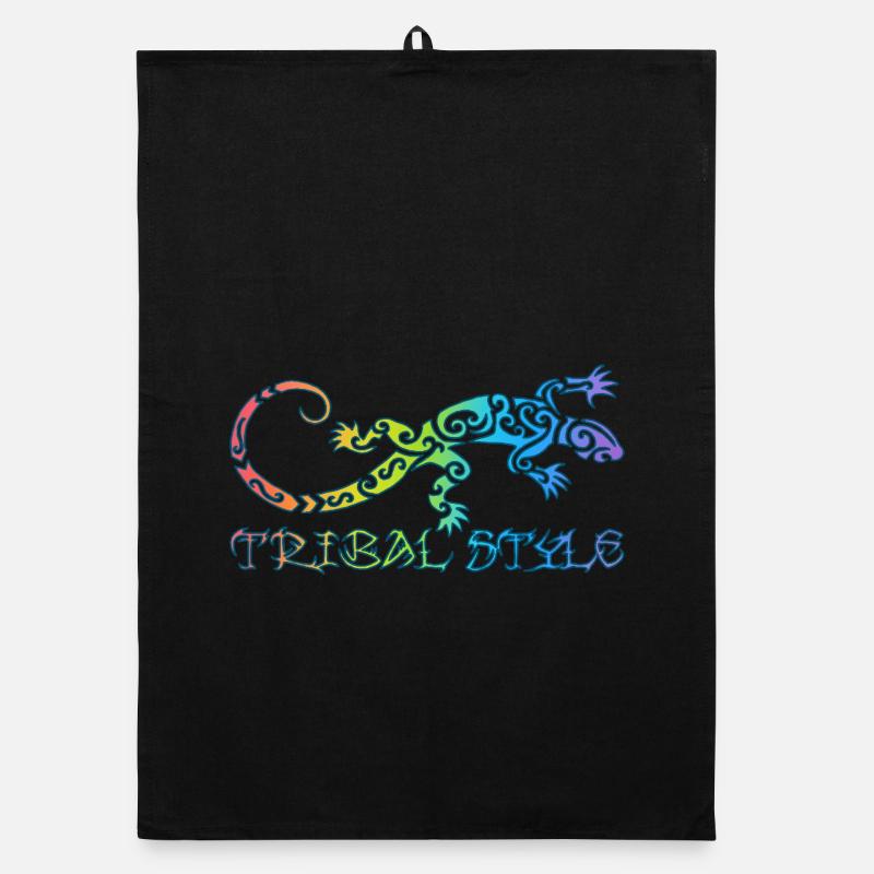 Polynesische Regenbogen-Eidechse Organic Geschirrtuch