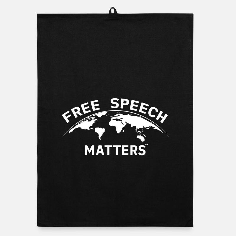 Free Speech Matters Weltkugel  Organic Geschirrtuch