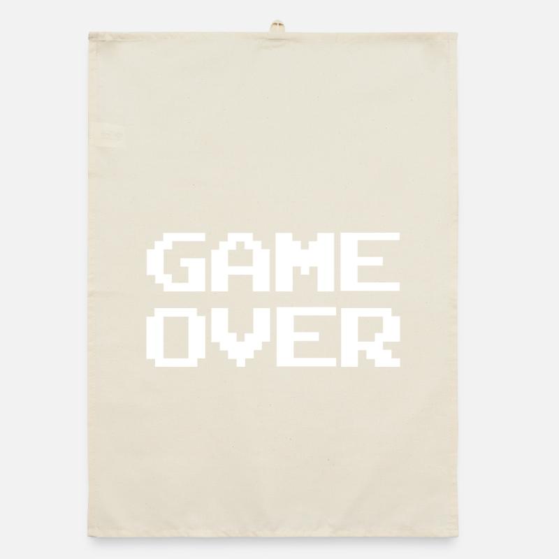 Pixel Game Over Rétro Torchon bio