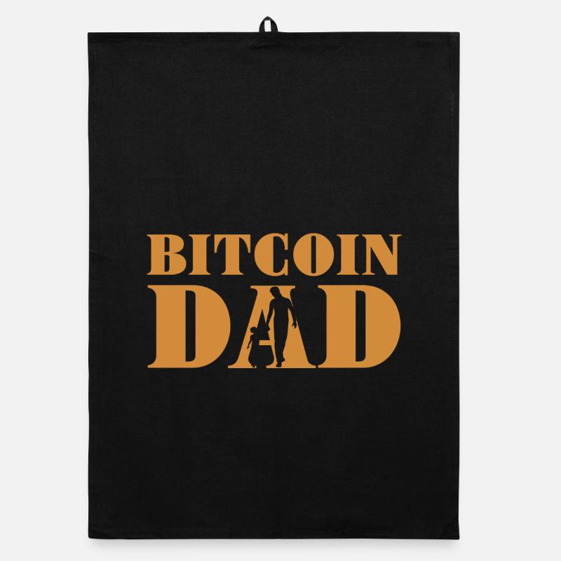 Bitcoin Dad Organic dish towel