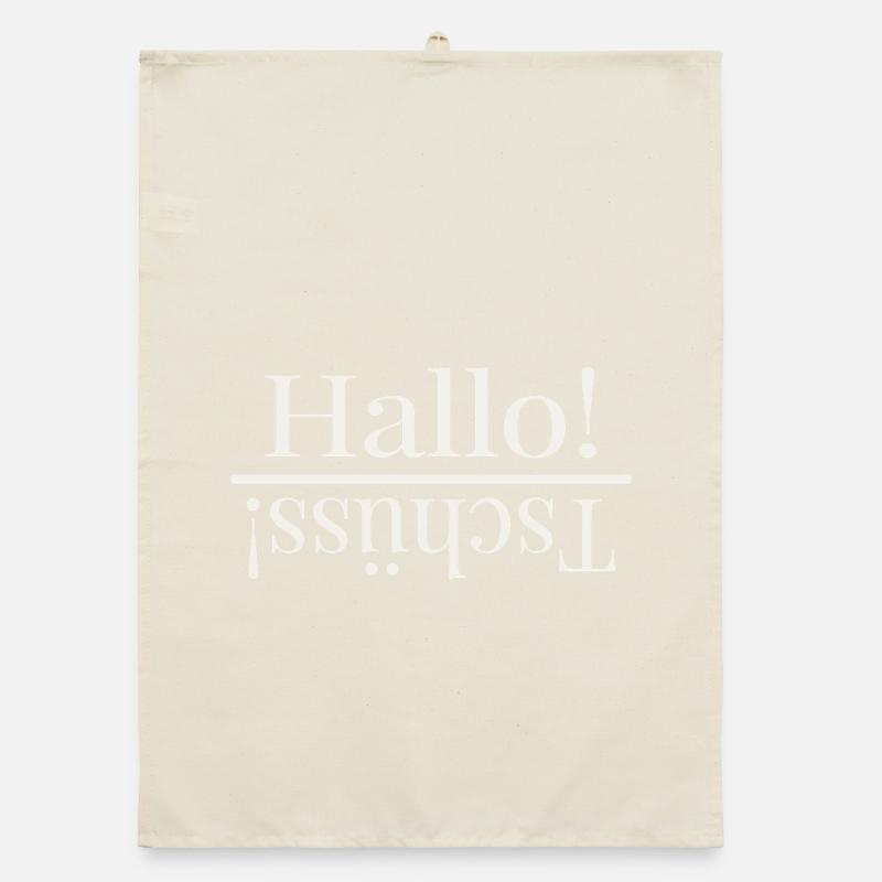 Hello Pun Design Organic dish towel